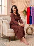CHIKANKARI MASLIN KURTI