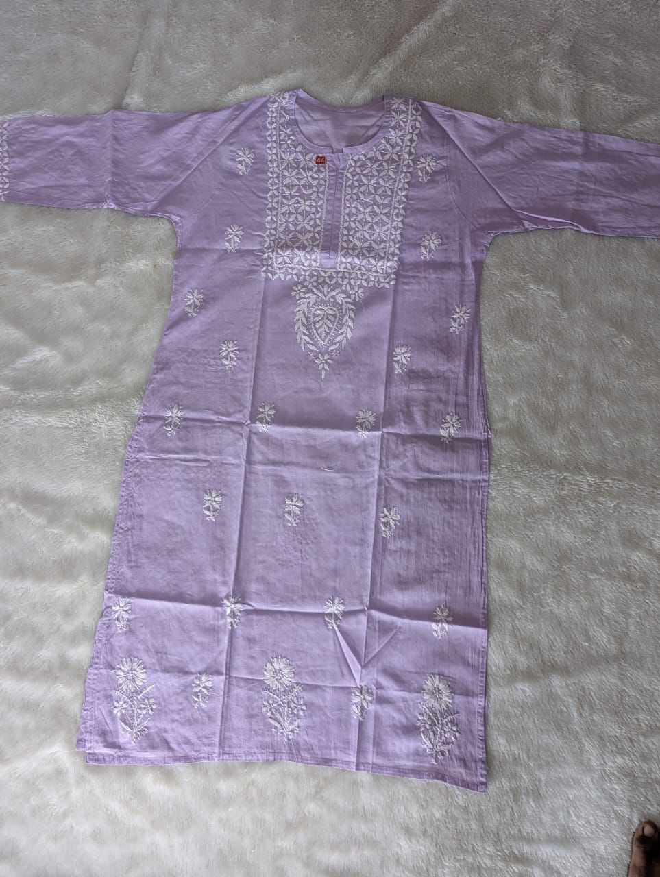 HANDWORK CHIKANKARI COTTON KURTI