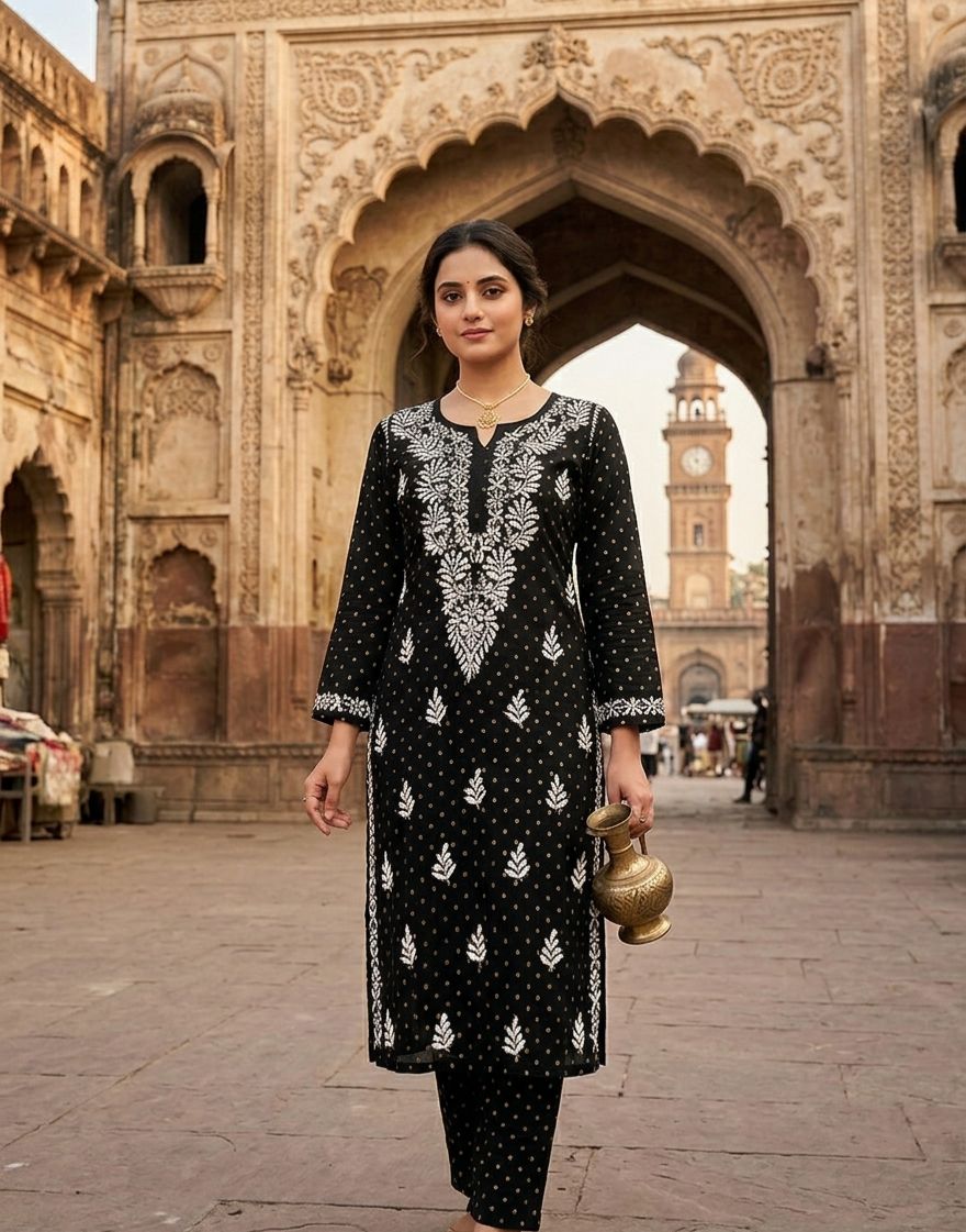 Cotton Dot Print Elegant Set