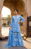 Elegant Three Layer Garara Set