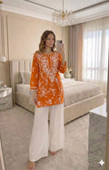 Mul Mul Chikankari Short Kurti