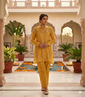 Pure Mul Chanderi Semi-Stitched Pitta Work Co-ord Set