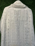 Pure Mul Chanderi Unstitched Exclusive Kurta Dupatta Set