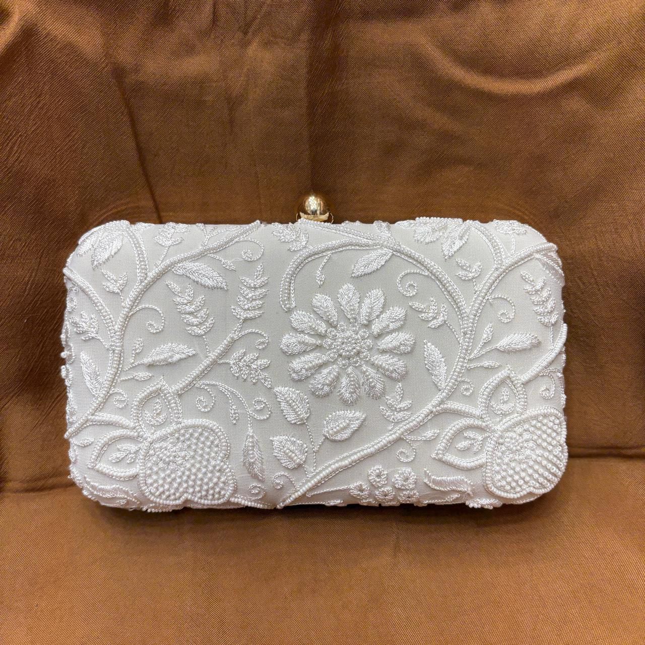 chikankari clutches