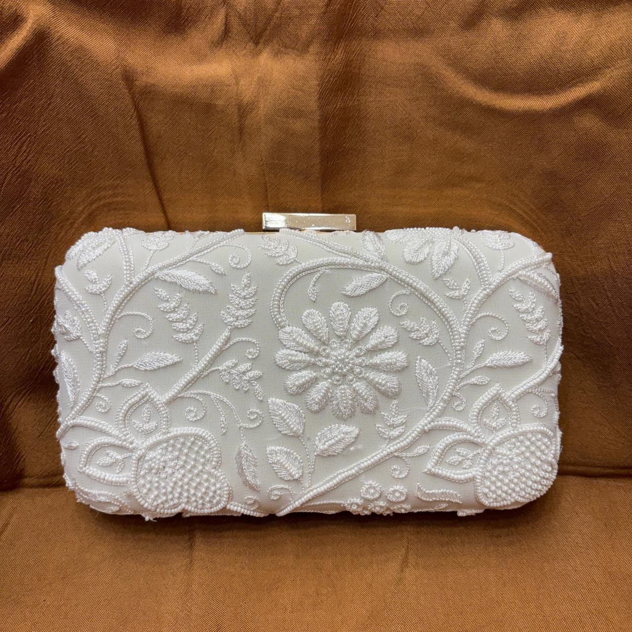 chikankari clutches