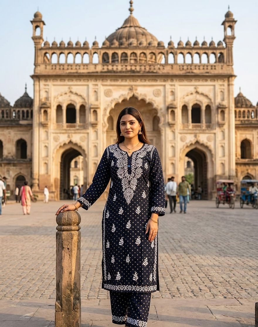 Cotton Dot Print Elegant Set