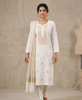 Fancy Chanderi Silk Kurti Set With Dupatta