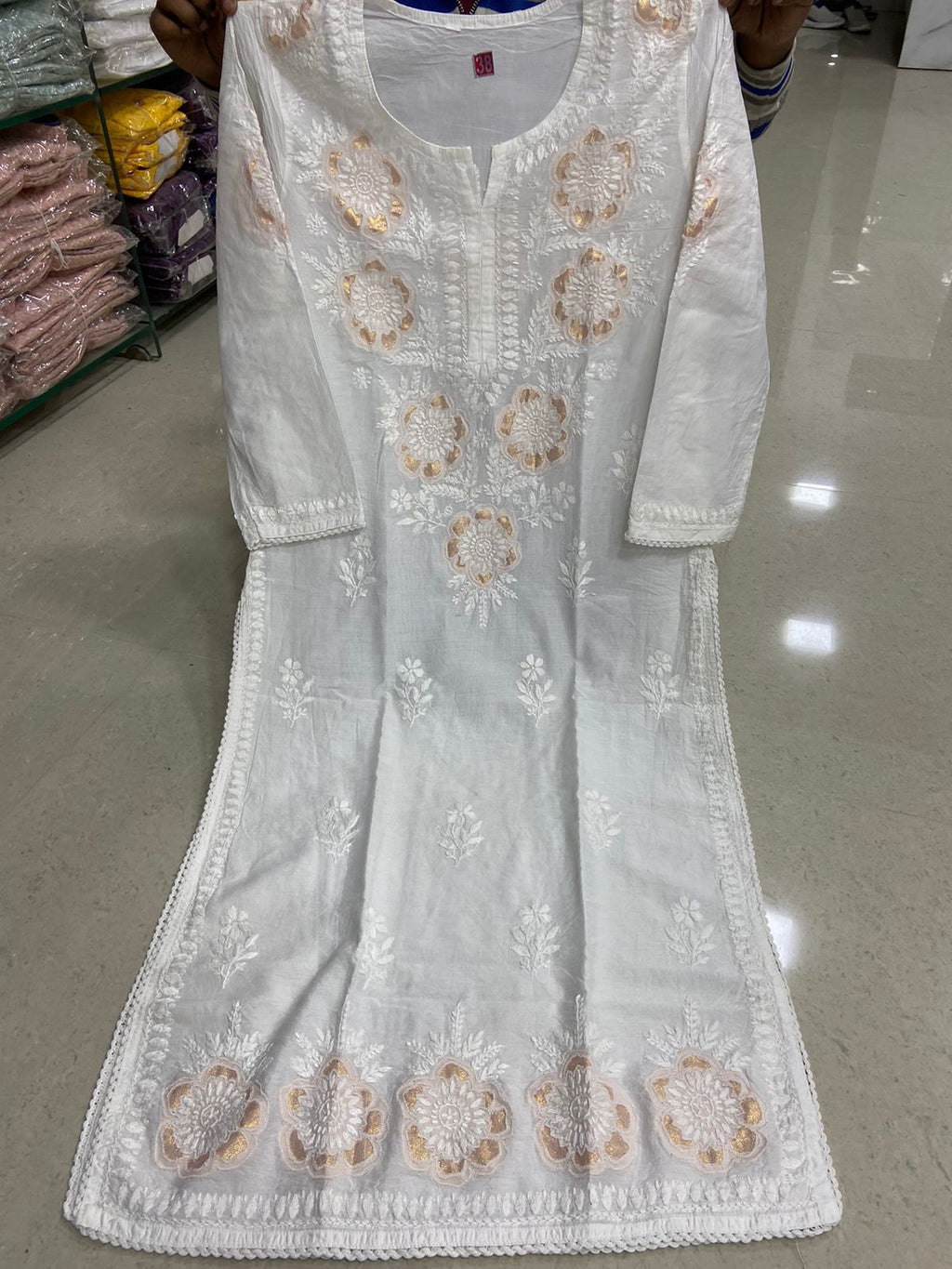 Fancy Chanderi Silk Kurti Set With Dupatta