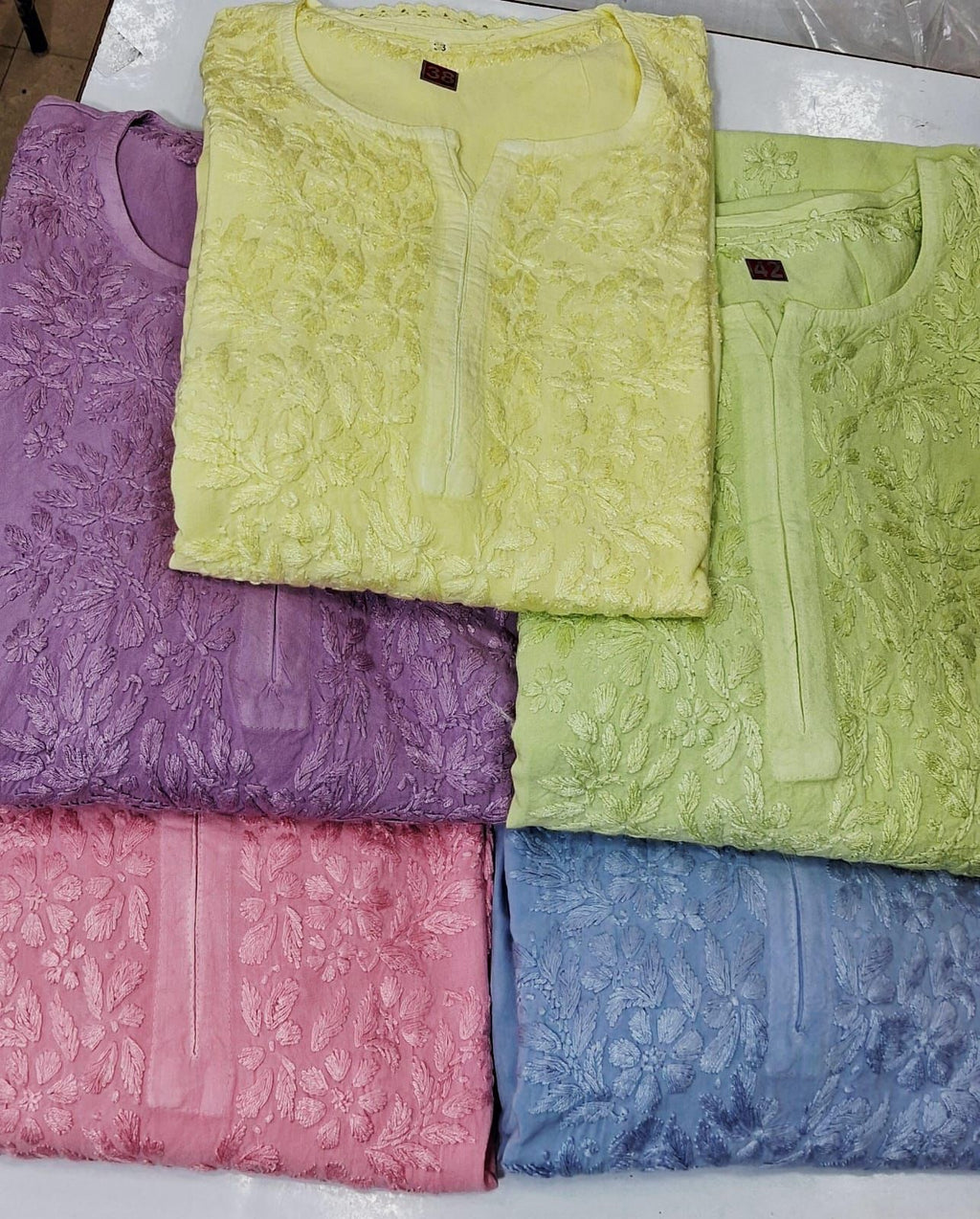 Reyoun kurti and plazo add on artificial lace